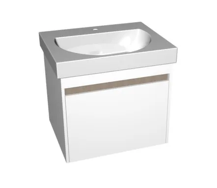 Купить Тумба подвесная Buongiorno, два ящика 1+1, белый, с умывальником Buongiorno 60 см, KERAMA MARAZZI в интернет-магазине Akvilon.kz