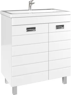 Купить Тумба Cube с корзиной для белья, с умывальником Elen 75 см, ДОМИНО в интернет-магазине Akvilon.kz