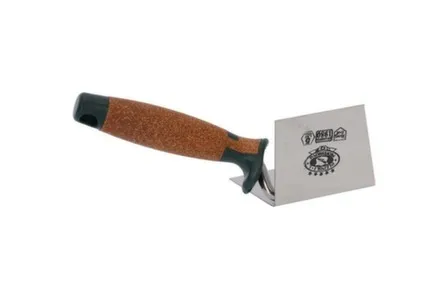 Купить Кельма для внутренних углов из нержавеющей стали 60x80 мм, пробковая ручка, Олейник в интернет-магазине Akvilon.kz