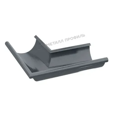 Купить Угол желоба наружный D125x90 градусов GS lite Серый графит в интернет-магазине Akvilon.kz