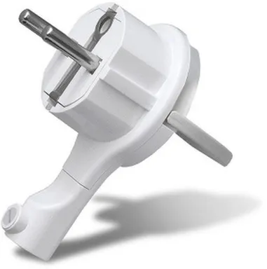 Купить Вилка невидимка электрическая, с заземлением, UNIVersal в интернет-магазине Akvilon.kz