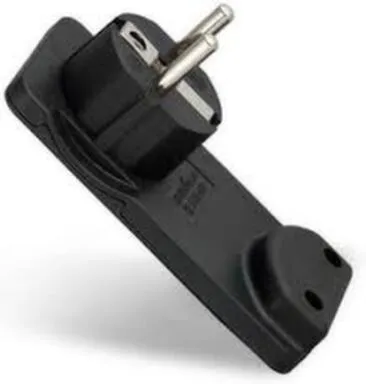 Купить Вилка невидимка электрическая, с заземлением, UNIVersal в интернет-магазине Akvilon.kz