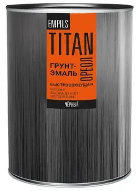 Купить Грунт-эмаль по ржавчине 3 в 1 быстросохнущая, черная матовая, 2,7 кг, Ореол TITAN в интернет-магазине Akvilon.kz