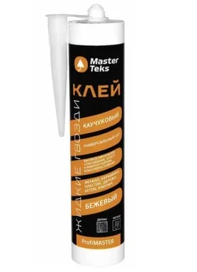 Купить Клей каучуковый Жидкие гвозди 601, универсальный, бежевый, 400 гр, Masterteks в интернет-магазине Akvilon.kz