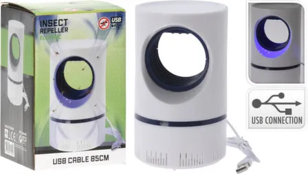 Купить Лампа-ловушка для комаров, разм. 16x9x9 см, работает от USB, адаптер не в комплекте, Koopman в интернет-магазине Akvilon.kz