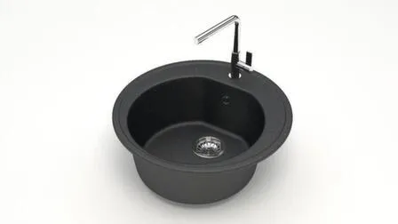 Купить Мойка матовая модель 3 без сифона, ZETT lab Черный в интернет-магазине Akvilon.kz