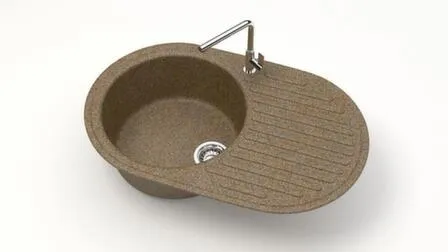 Купить Мойка матовая 11 без сифона и отверстия под смеситель, ZETT lab Терракота в интернет-магазине Akvilon.kz