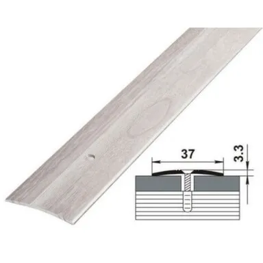 Купить Порог одноуровневый стыкоперекрывающий 37x1800 мм ясень белый, Лука в интернет-магазине Akvilon.kz