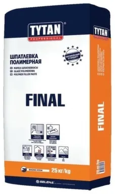Купить Шпаклевка финишная полимерная для внутренних работ Final, 25 кг, Tytan в интернет-магазине Akvilon.kz