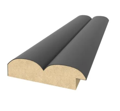 Купить Профиль старт-финиш МДФ wave de luxe Stella 2700x55x16 мм Black lead в интернет-магазине Akvilon.kz