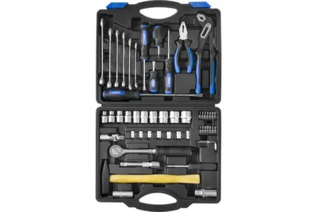 Купить Набор слесарно-монтажного инструмента 56 предметов, Сибин в интернет-магазине Akvilon.kz