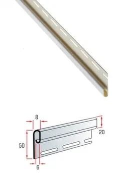 Купить Планка финишная Альта Профиль 3000 мм белый в интернет-магазине Akvilon.kz