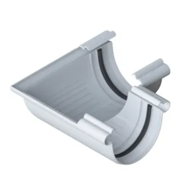 Купить Угол желоба, 90º, ПВХ, белый, АльтаПрофиль в интернет-магазине Akvilon.kz