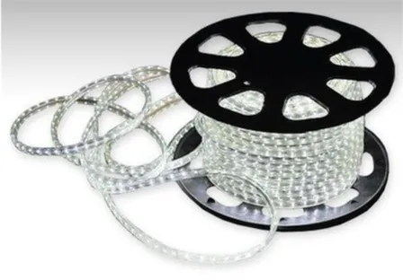 Купить Светодиодная лента 5мм SMD3014 4,7Вт/м IP65 холодный белый 220В (бухта 100 м) в интернет-магазине Akvilon.kz