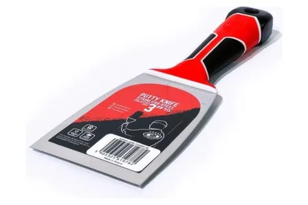 Купить Шпатель малярный из нержавеющей стали 80 мм, трёхкомп. ручка, Олейник в интернет-магазине Akvilon.kz