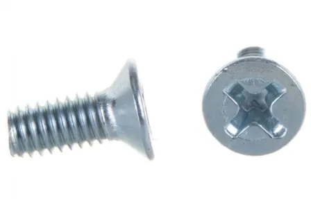 Купить Винт пот. DIN 965 М4x10 (белый цинк 20 шт), Стройбат в интернет-магазине Akvilon.kz