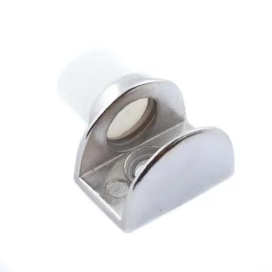 Купить Стеклодержатель П-образный на шурупе, никель, 2 шт, Стройбат в интернет-магазине Akvilon.kz