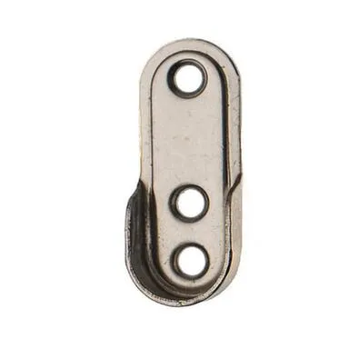 Купить Держатель для овальной штанги 30x15 мм металлический, хром, 2 шт, Стройбат в интернет-магазине Akvilon.kz