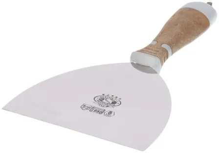 Купить Шпатель малярный из нержавеющей стали с битой 150 мм кожаная ручка, Олейник в интернет-магазине Akvilon.kz