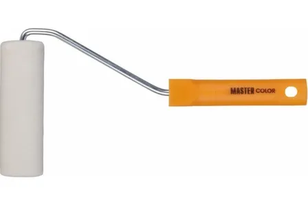 Купить Валик 100 мм 35 мм, пенополиэстер, мелкопористый, ручка 27 см желт. Master Color в интернет-магазине Akvilon.kz