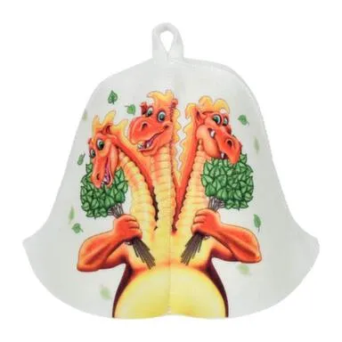 Купить Шапка для бани и сауны Змей Горыныч, войлок, Hot Pot в интернет-магазине Akvilon.kz