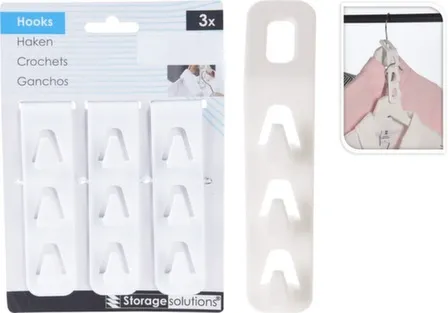 Купить Крючки для вешалок, 14x2,5x3 см, набор 3 шт, Koopman в интернет-магазине Akvilon.kz
