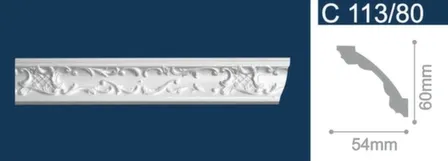 Купить Плинтус потолочный 60x54x2000мм, Solid в интернет-магазине Akvilon.kz