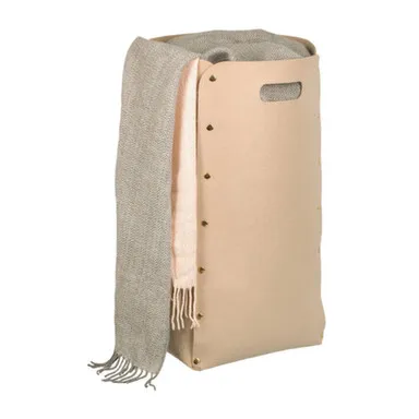 Купить Корзина для хранения из фетра 30x30x55 см, 49 л бежевый, QWERTY в интернет-магазине Akvilon.kz