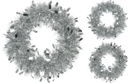 Купить Рождественский венок 30x6см, серебро, Koopman в интернет-магазине Akvilon.kz