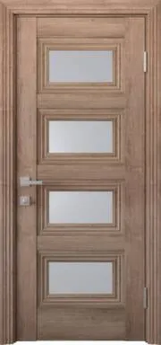 Купить Дверь межкомнатная Прованс Тесса остекленное Орех европейский 700 НОВЫЙ СТИЛЬ в интернет-магазине Akvilon.kz