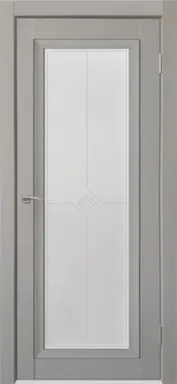 Купить Дверь межкомнатная Деканто 2 Остекленное Бархат серый 800 UBERTURE в интернет-магазине Akvilon.kz