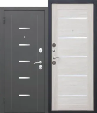 Купить Дверь металлическая 7,5см Гарда (муар) Лиственница беж (царга) Феррони 960 Левое в интернет-магазине Akvilon.kz