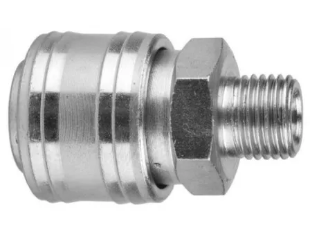 Купить Переходник для пневмоинструмента быстросъемное соединение "мама"- резьба 1/4 "папа", Kraftool в интернет-магазине Akvilon.kz