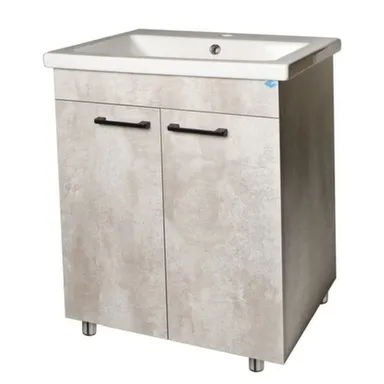 Купить Тумба Neo Breeze цемент c умывальником 1170-60 60 см, ORBITA в интернет-магазине Akvilon.kz