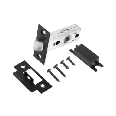 Купить Защелка дверная (пакет), Аллюр Черный матовый в интернет-магазине Akvilon.kz