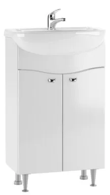 Купить Тумба Волна без ящика с умывальником Элегия 50 см, Домино в интернет-магазине Akvilon.kz