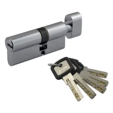 Купить Цилиндровый механизм асимметричный ЛПУВ-70 40-30 мм хром, Нора-М в интернет-магазине Akvilon.kz