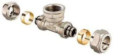 Купить Тройник обжимной Valteс внутр резьба 20 в интернет-магазине Akvilon.kz