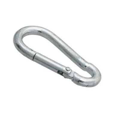 Купить Карабин усил. DIN5299C 4мм (белый цинк 1 шт), Стройбат в интернет-магазине Akvilon.kz