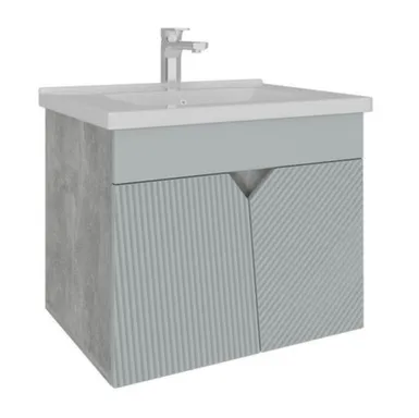 Тумба подвесная Аида Ателье Светлое 2 двери с умывальником Orbita 1170-80/810, 80 см, AVK в интернет-магазине Akvilon.kz