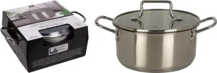 Купить Кастрюля с крышкой, 1950 мл, размер 18x9 см, Koopman в интернет-магазине Akvilon.kz