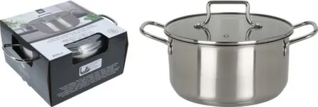 Купить Кастрюля с крышкой, 2750 мл, размер 20x10 см, Koopman в интернет-магазине Akvilon.kz