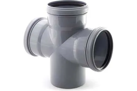 Купить Крестовина прямая для внутренней канализации d 110/110/110 мм, РТП в интернет-магазине Akvilon.kz