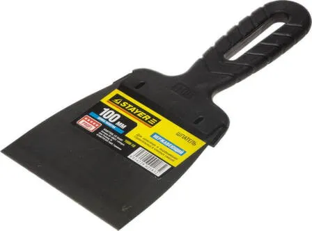 Купить Шпатель нержавеющий, с пластмассовой ручкой, 100 мм, STAYER в интернет-магазине Akvilon.kz