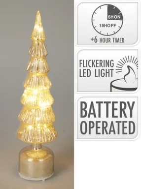 Купить Декорация Ёлочка с подсветкой, 9x40 см, с функцией таймера, Koopman в интернет-магазине Akvilon.kz