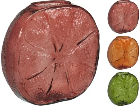 Купить Ваза Лимон, стекло, 21,2x11,3x20,6 см, в ассортименте, Koopman в интернет-магазине Akvilon.kz