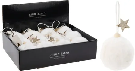 Купить Ёлочное украшение Шар, диаметр 8 см, Koopman в интернет-магазине Akvilon.kz