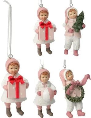 Купить Декорация подвесная Мальчик/девочка, 6x2,5x9 см, в ассортименте, Koopman в интернет-магазине Akvilon.kz