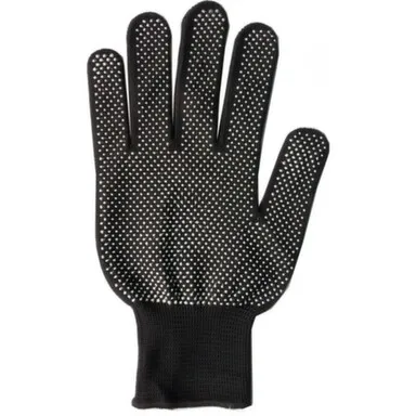 Купить Перчатки синтетические черные с ПВХ точкой L-XL, Корея в интернет-магазине Akvilon.kz