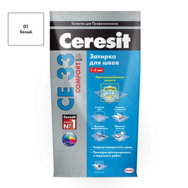 Купить Затирка для швов кафеля Comfort Белый 5 в интернет-магазине Akvilon.kz